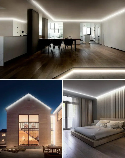 110V Bright Flexible LED Neon Rope Light 6300K Cool White 226Lumens/M - Shine Decor