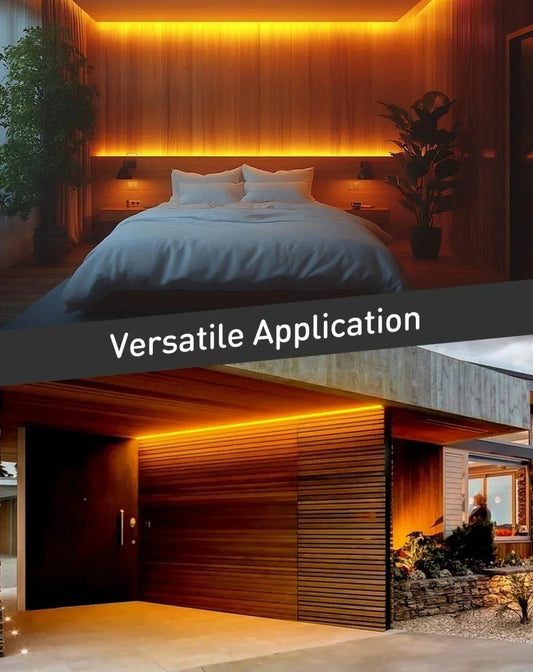 110V Eco Gold Yellow LED Neon Rope Light, Energy Efficient Neon 189Lumens/M - Shine Decor