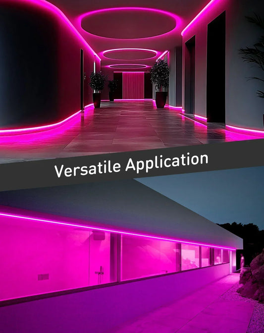 110V Eco Pink Neon Rope Light Energy Efficient Neon 189Lumens/M - Shine Decor