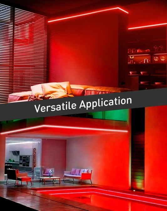 110V Eco Red LED Neon Rope Light, Energy Efficient Neon 189Lumens/M - Shine Decor