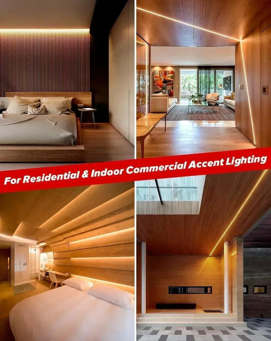 110V Ultra Bright-COB LED Neon Rope Light, 2800K Warm White 800Lumens/M - Shine Decor