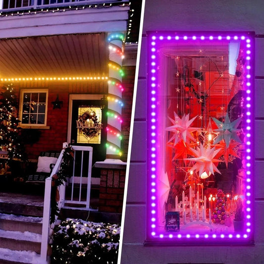 120V Twinkle RGB LED Rope Light, Remote Control Dynamic Color Modes - Shine Decor