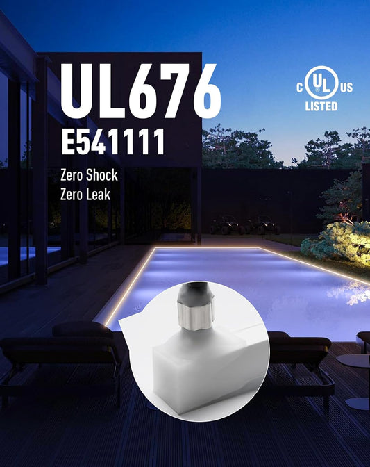 24V IP68 Underwater Led Strip Lights Submersible Warm White Neon Up to 9.84ft Depth - Shine Decor