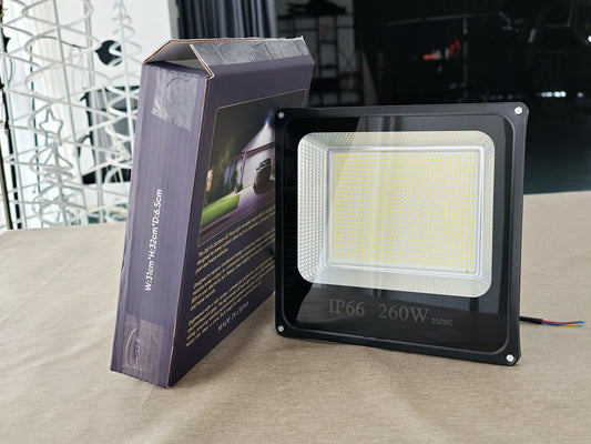 Shine Decor 260W Equivalent LED Garage Light, IP67 Waterproof Parking Lot Lights with Thickened Aluminum Body, 26000LM Ultra Bright Shop Light with Adjustable Bracket for Garage Parking Decks