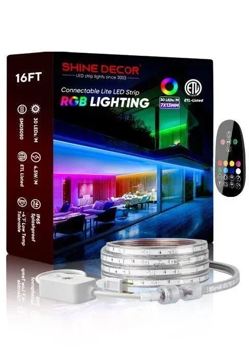 Extra Controller Kit for 110V 7x13mm RGB LED Lite Strip Lights - Shine Decor