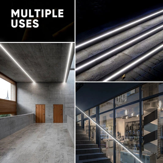 120V Neon Rope Light 6500K Cool White Uniform Glow Neon 220Lumens/M - Shine Decor