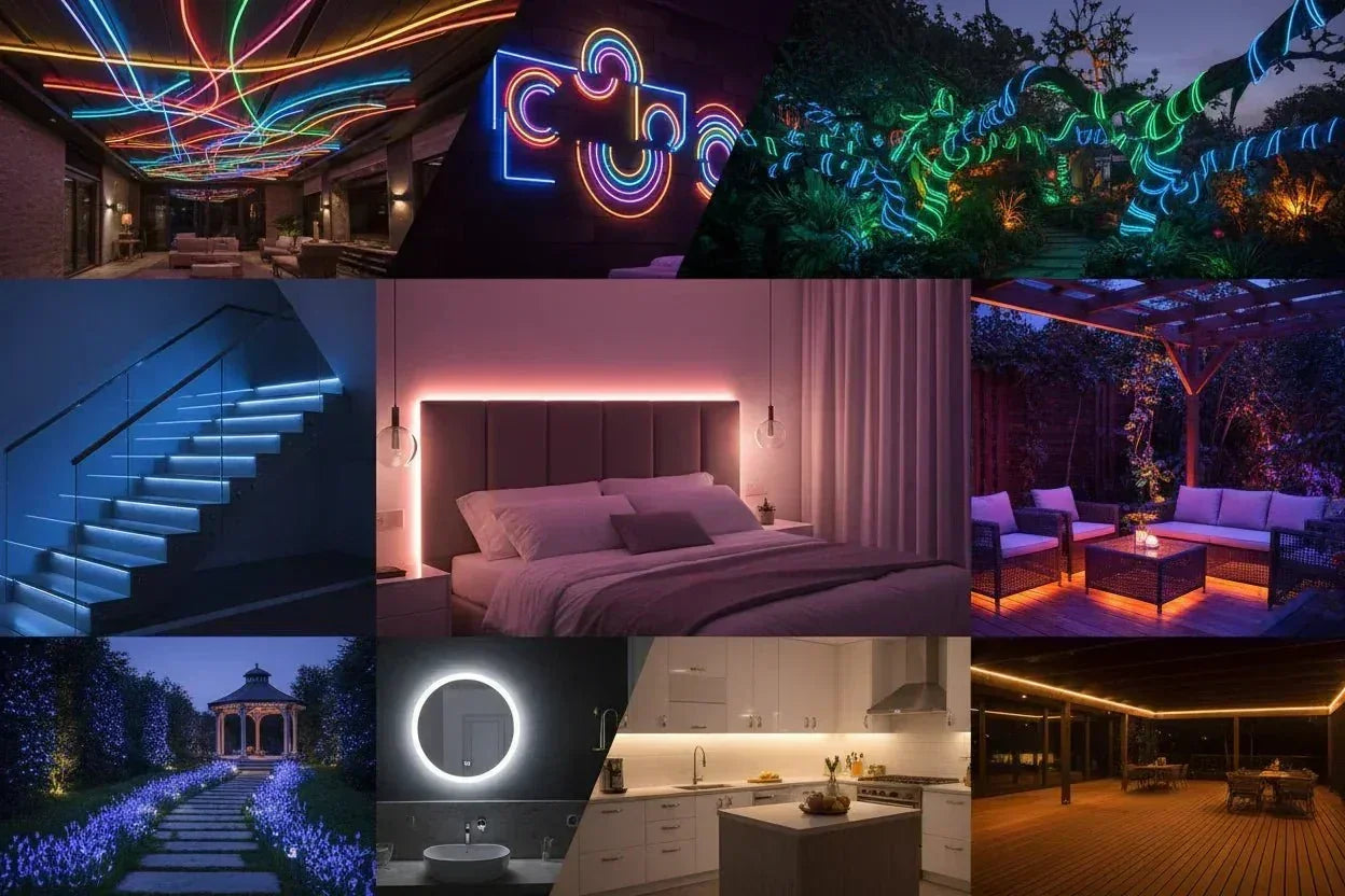 10 Creative Ways to Use LED Neon Rope Lights in Your Home & Garden ...