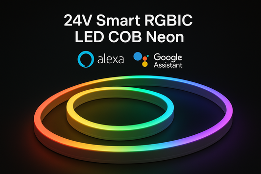 20 Segement Colors Smart RGBIC LED Strip Lights for Alexa & Google Home