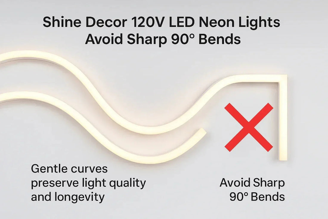 Can 120V LED Neon Rope Lights Bend at 90 Degrees? (What You Must Know!) - Shine Decor