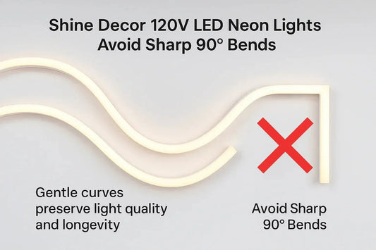 Can 120V LED Neon Rope Lights Bend at 90 Degrees? (What You Must Know!) - Shine Decor