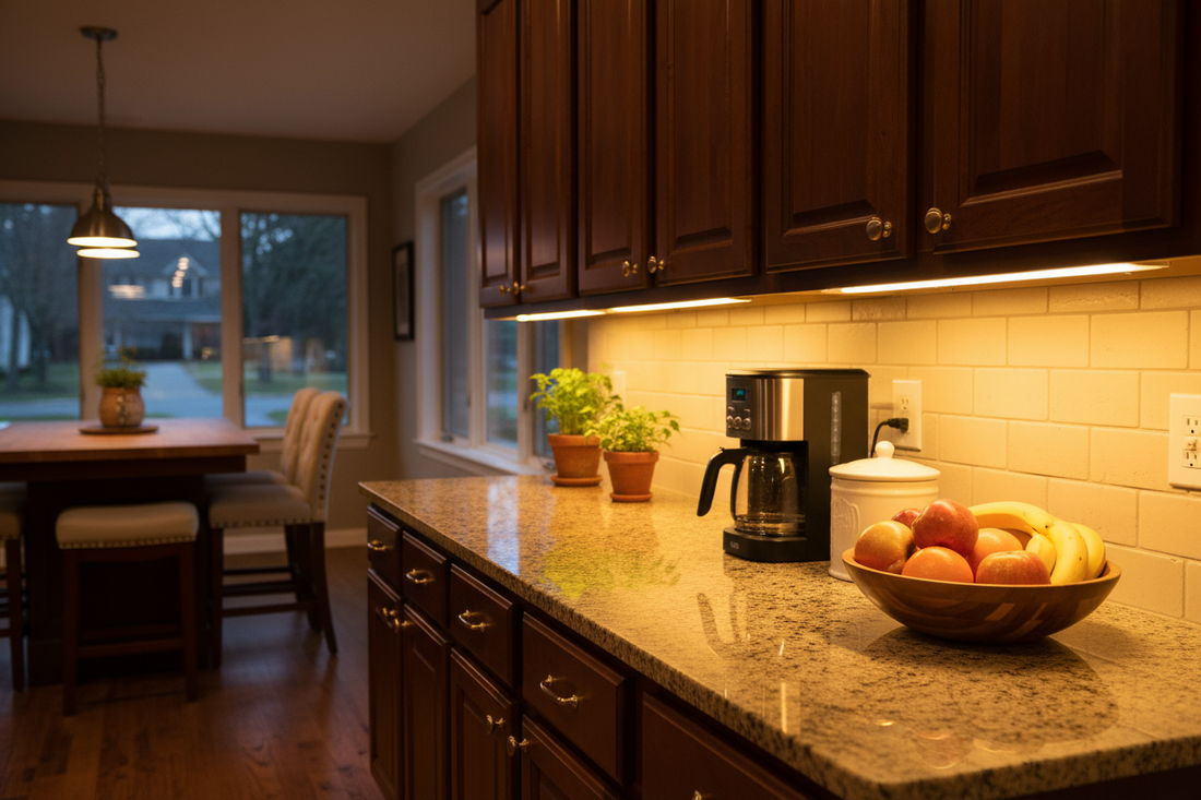 CRI 90+ Warm White Under Cabinet LED Strip– Create a Cozy Kitchen Glow