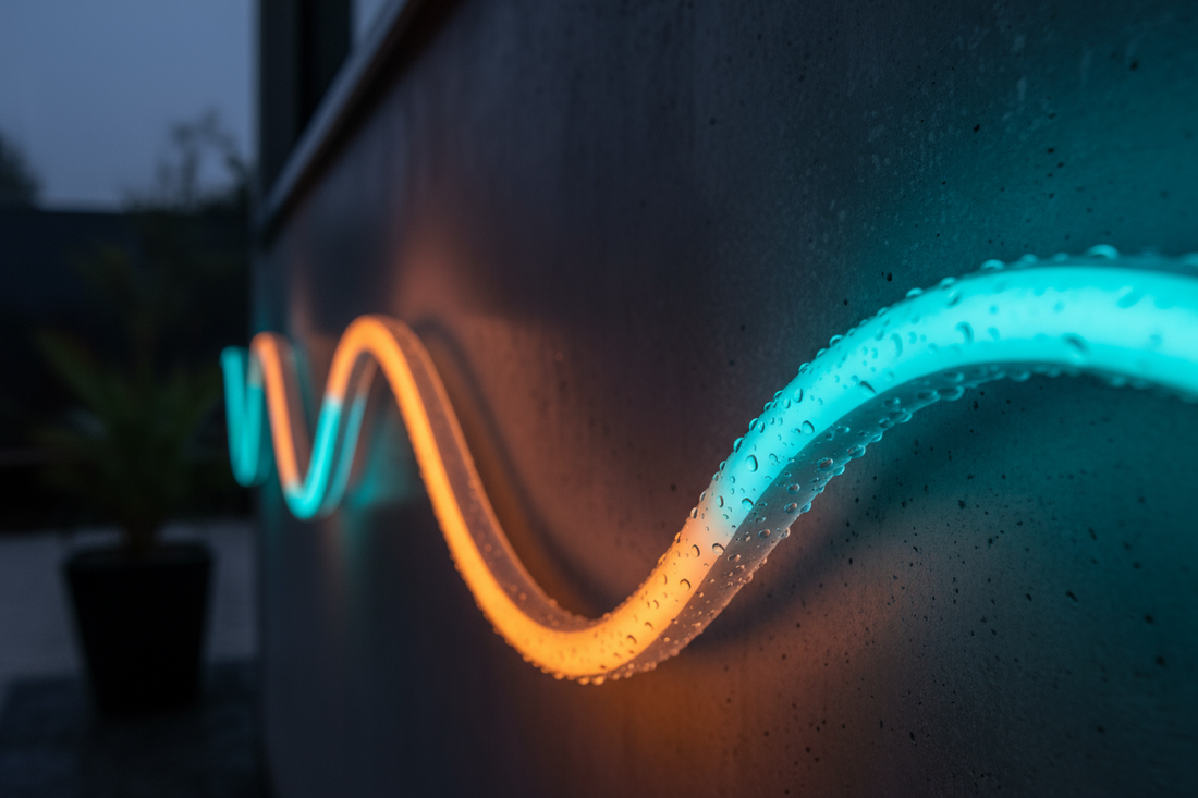 Are Shine Decor LED neon rope lights waterproof?