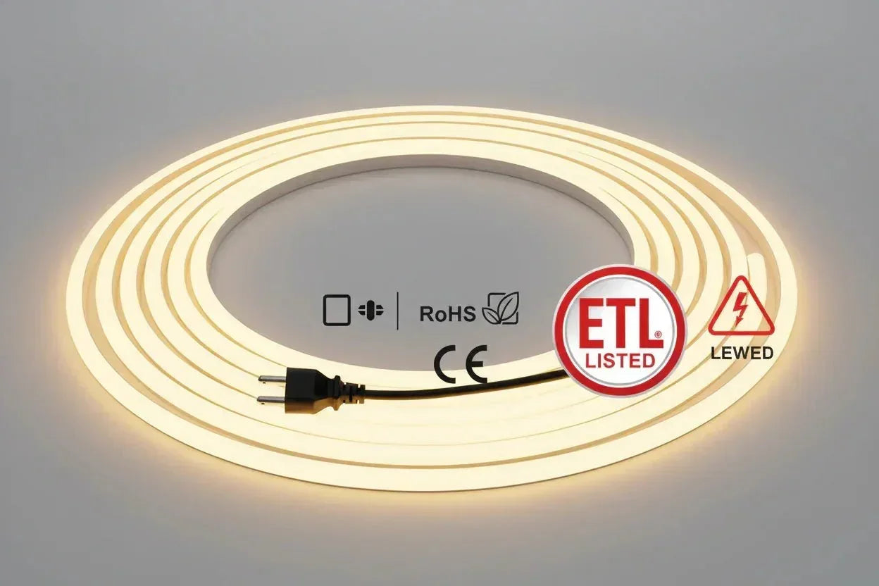120V LED Neon Rope Light Safety Standards: Why ETL Certification ...