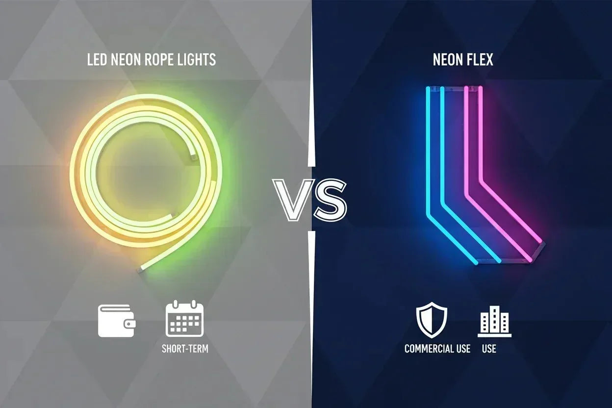 LED Neon Rope Light vs Neon Flex: What’s the Difference? – Shine Decor