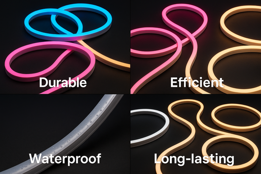 Are Shine Decor LED neon rope lights energy efficient?