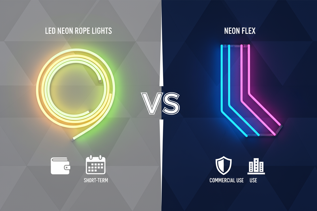 LED Neon Rope Light vs Neon Flex: What’s the Difference?