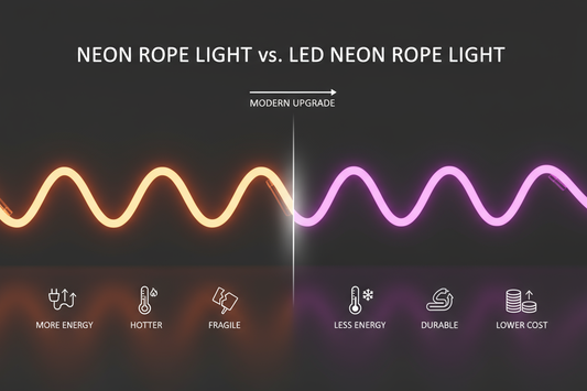 Neon Rope Light vs LED Neon Rope Light: What’s the Difference?