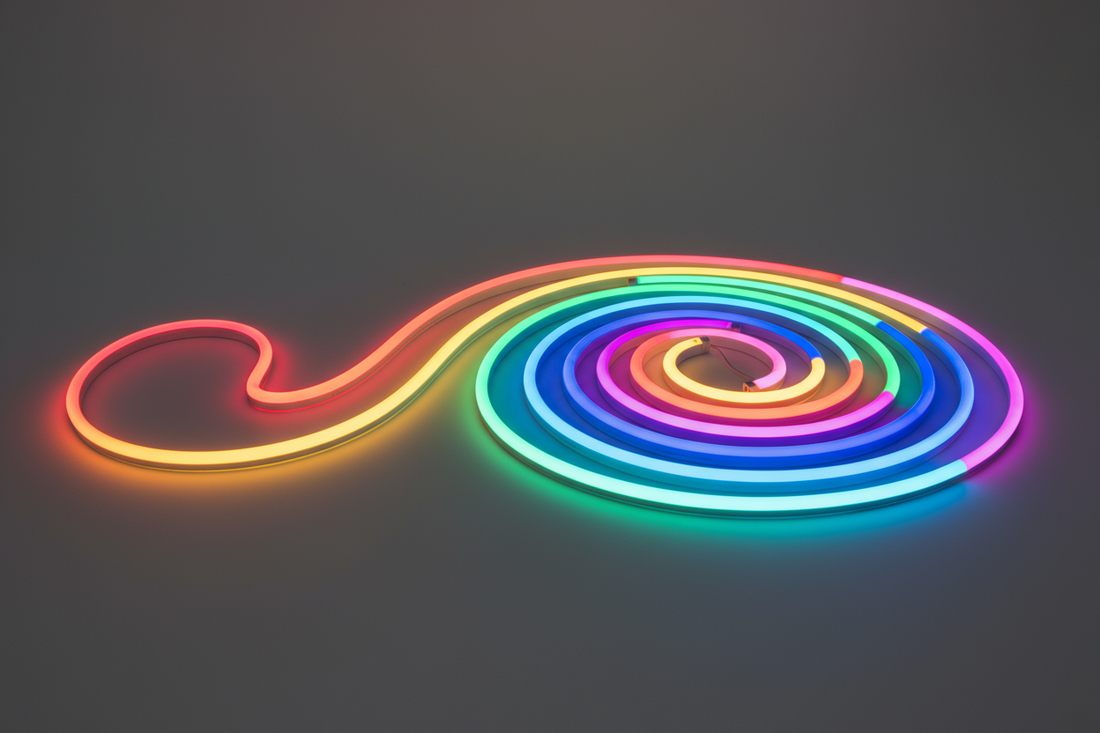 Shine Decor RGB LED Neon Rope Lights: Vibrant 16 Colors for Any Space