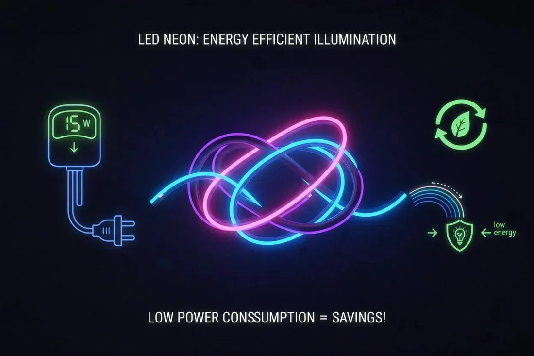 Understanding Power Consumption of LED Neon Rope Lights - Shine Decor