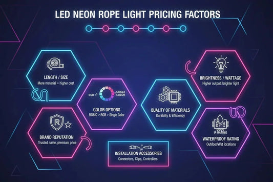 What Affects LED Neon Rope Light Pricing? - Shine Decor