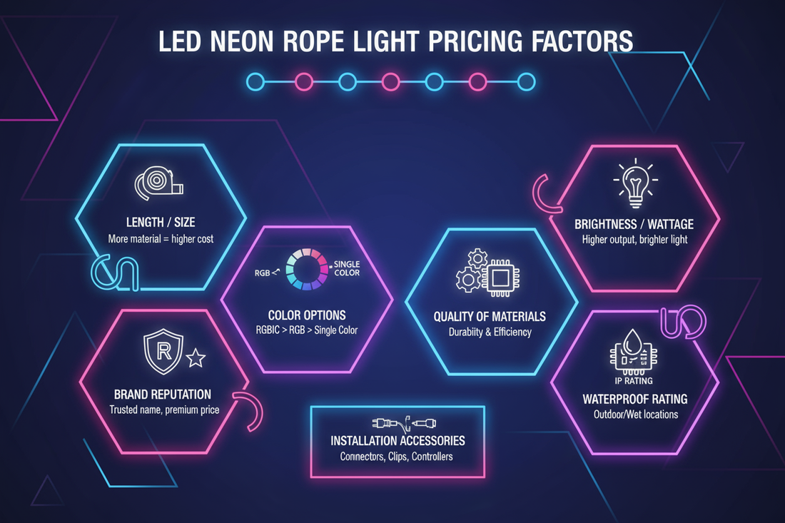 What Affects LED Neon Rope Light Pricing?