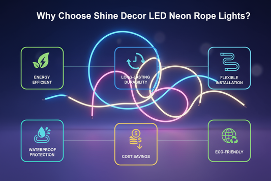 Why Choose Shine Decor brand Energy Efficient LED Neon Rope Lights?