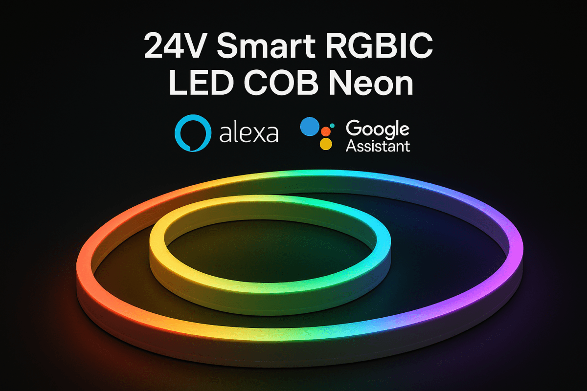 DC 24V/12V LED Neon Rope Lights/ Led Strip, RGB/White-Flexible - Shine Decor