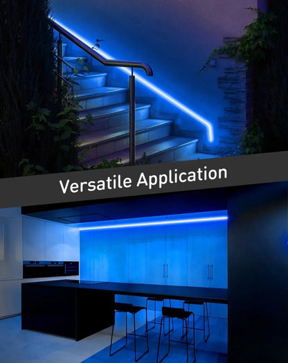 110V Eco Blue Led Neon Rope Light, Energy Efficient Neon 189Lumens/M - Shine Decor