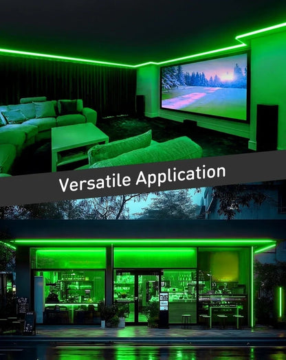 110V Eco Green Neon Rope Light, Energy Efficient Neon 189Lumens/M - Shine Decor