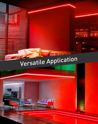 110V Eco Red LED Neon Rope Light Energy Efficient Neon 189Lumens/M - Shine Decor