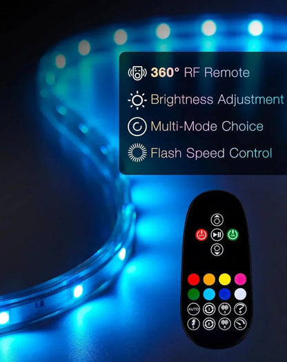 110V Lite RGB LED Strip Light, Soft Ambient Lighting Low Luminance - Shine Decor