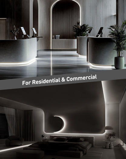 120V 3D Bend Neon Flex LED strip Top & Side Bend Flexible Neon 6000K Cool White - Shine Decor