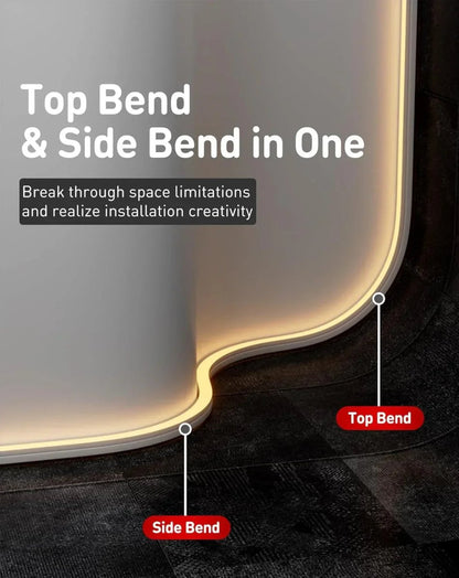 120V 3D Bend Neon Flex LED strip, Top & Side Bend Flexible Neon-2800K Warm White - Shine Decor