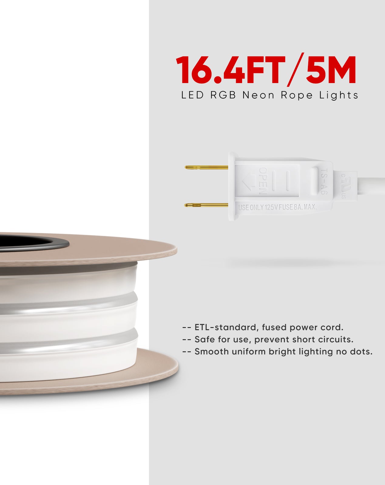 120V Eco RGB LED Neon Rope Light IP65 Long Lasting Bright Remote Control - Shine Decor