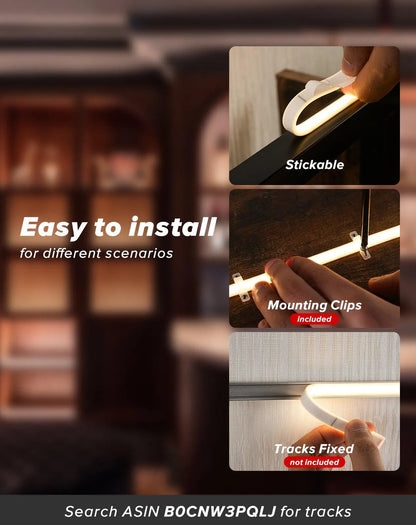 120V Ultra Bright COB LED Neon Rope Light Amber Color 800Lumens/M - Shine Decor