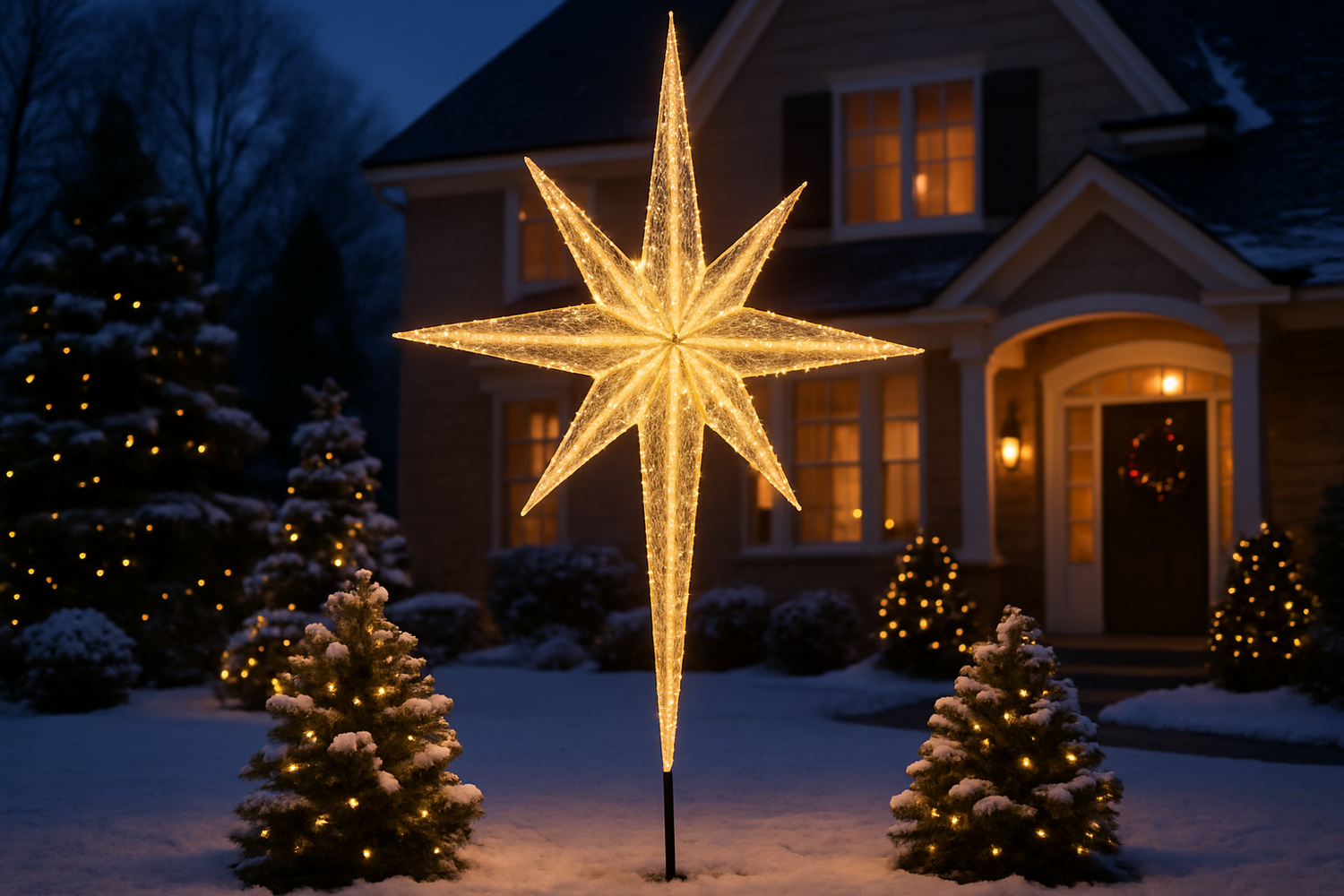 2025 Popolar Shine Decor Outdoor Christmas Lights Star of Bethlehem