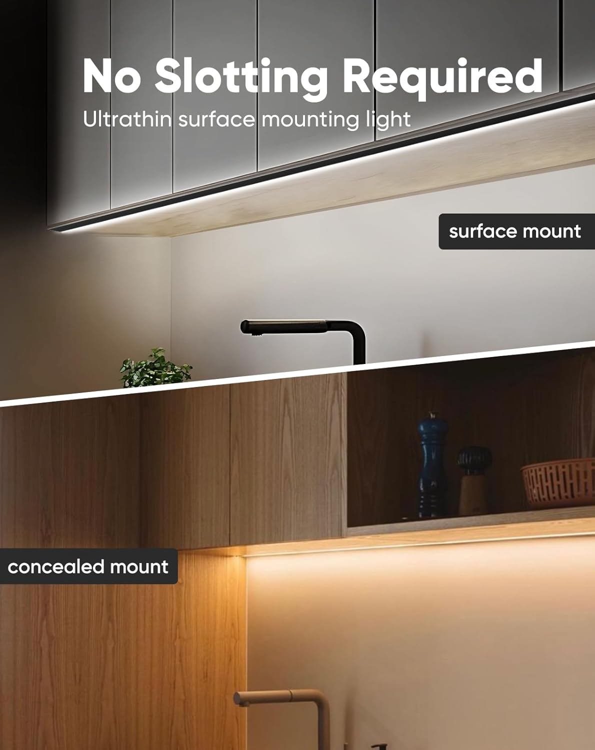 24V Anti-Glare Bright Cozy Under Cabinet LED Strip Free Cut 6000K Cool Whit
