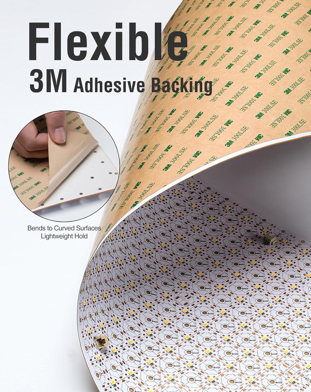 24V CCT Tunable LED Backlight Sheet - 576 LEDs, 4400LM, Cut Any Shape