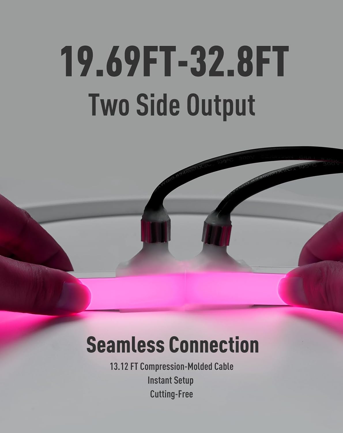 24V IP68 RGB Neon, Submersible RGB Neon-Use Up to 9.84ft Depth