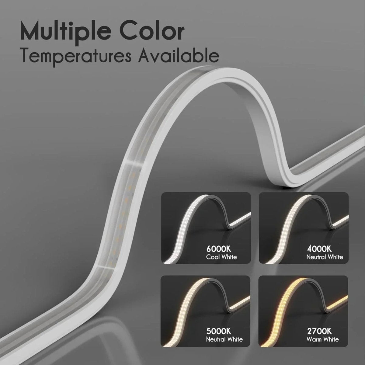 24V Flexible Wall Washer LED Strip -UL Listed IP67 Waterproof Linear Grazer Light White - Shine Decor