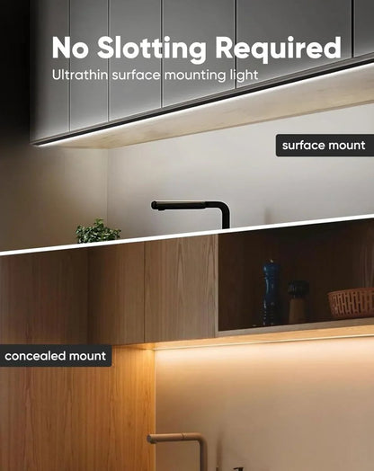 24V Glare-free Bright Cozy, Under Cabinet LED Strip Free Cut-2700K Warm White - Shine Decor