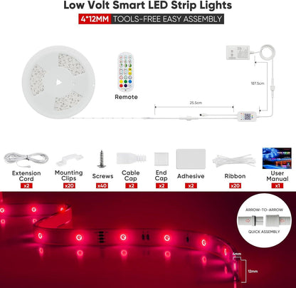 24V IP68 LED Strip Pool Lighting Smart RGB Solid Silicone - Shine Decor