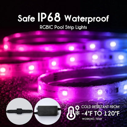 24V IP68 Waterproof RGBIC LED Strip Light-APP Control & Music Sync - Shine Decor