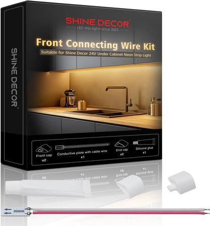 24V Under Cabinet Led Strip Connector Wire Kit - Shine Decor