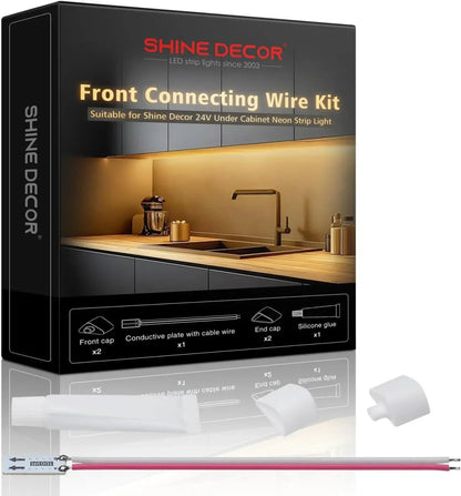 24V Under Cabinet Led Strip Connector Wire Kit - Shine Decor
