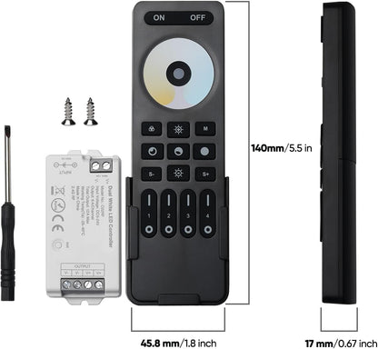 ELV Slide Dimmer Lichtschalter-Set, Wandplatte inklusive, UL-gelistet 