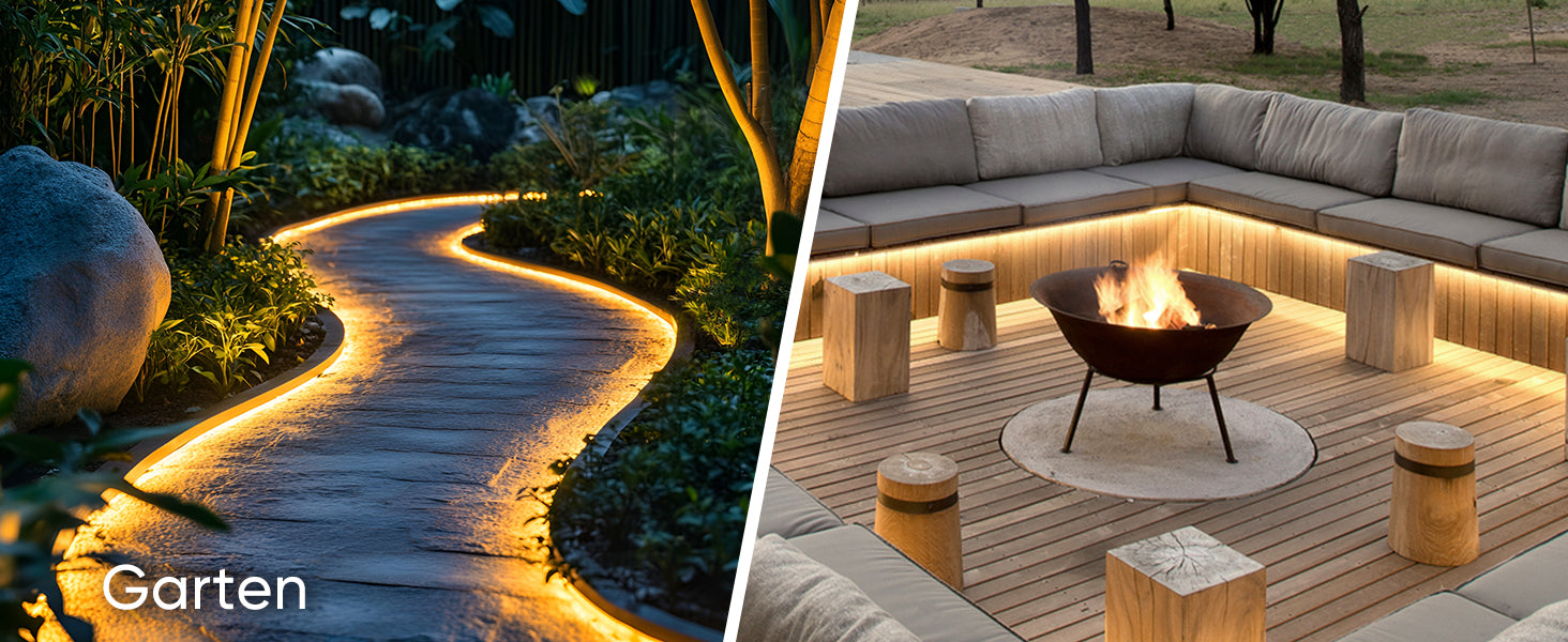 CE-Listed 230V COB Led Strip Light Adhesive Tape Light 3000K/4000K/6500K IP65 - Shine Decor