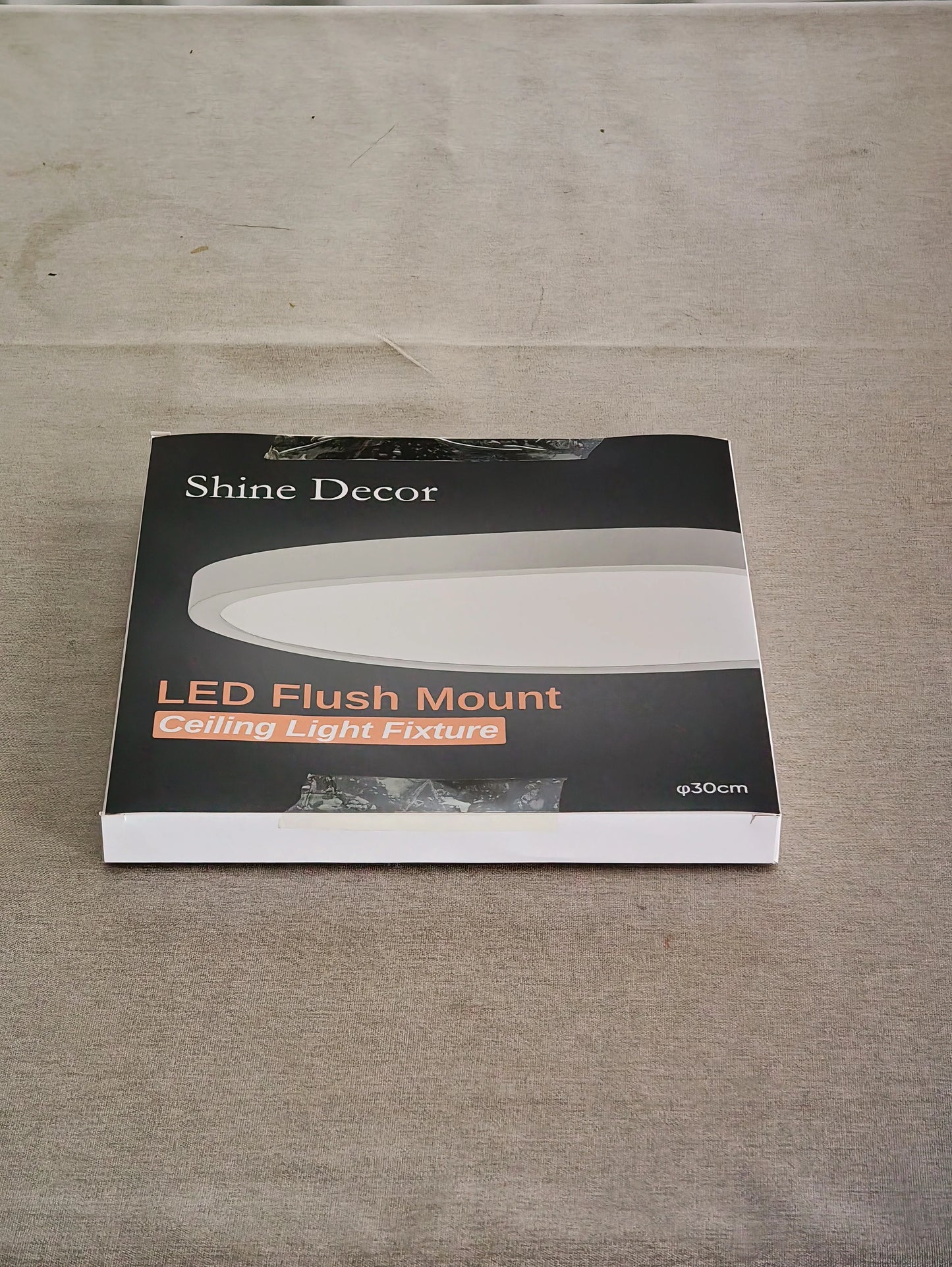 Shine Decor LED Flush Mount Ceiling Light Fixture, 24W 1600LM Bright LED Ceiling Light, Energy-Efficient Low Profile Ceiling Lamp for Hallway Bedroom Kitchen Closet Laundry Room