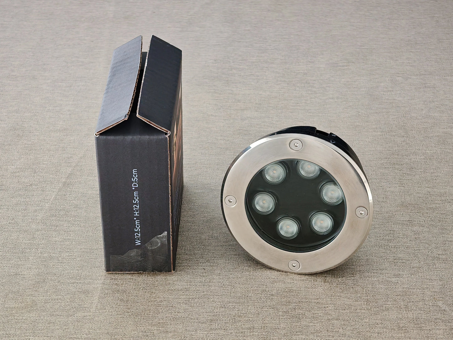 Shine Decor LED In-Ground Paver Light, 6W Warm White IP65 Waterproof, for Lawn, Decks, Driveways, Walkways, Patios, Steps and Paver Surfaces, Stainless Steel Finish