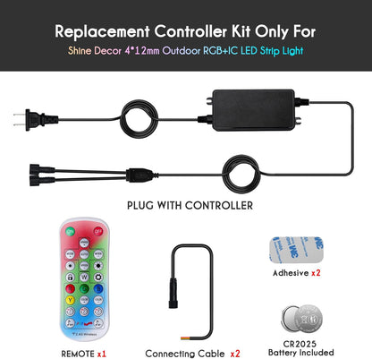 Replacing Controller Kit of 24V IP68 RGB+IC LED Strip Light